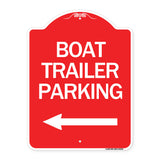 Boat Trailer Parking (With Left Arrow Symbol)