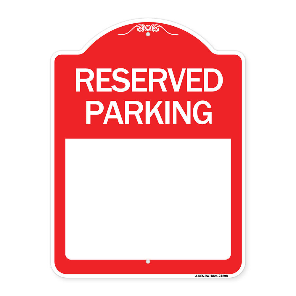 Blank Reserved Parking