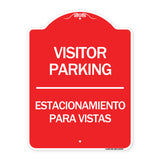 Bilingual Reserved Parking Sign Visitor Parking Estacionamiento Para Visitas