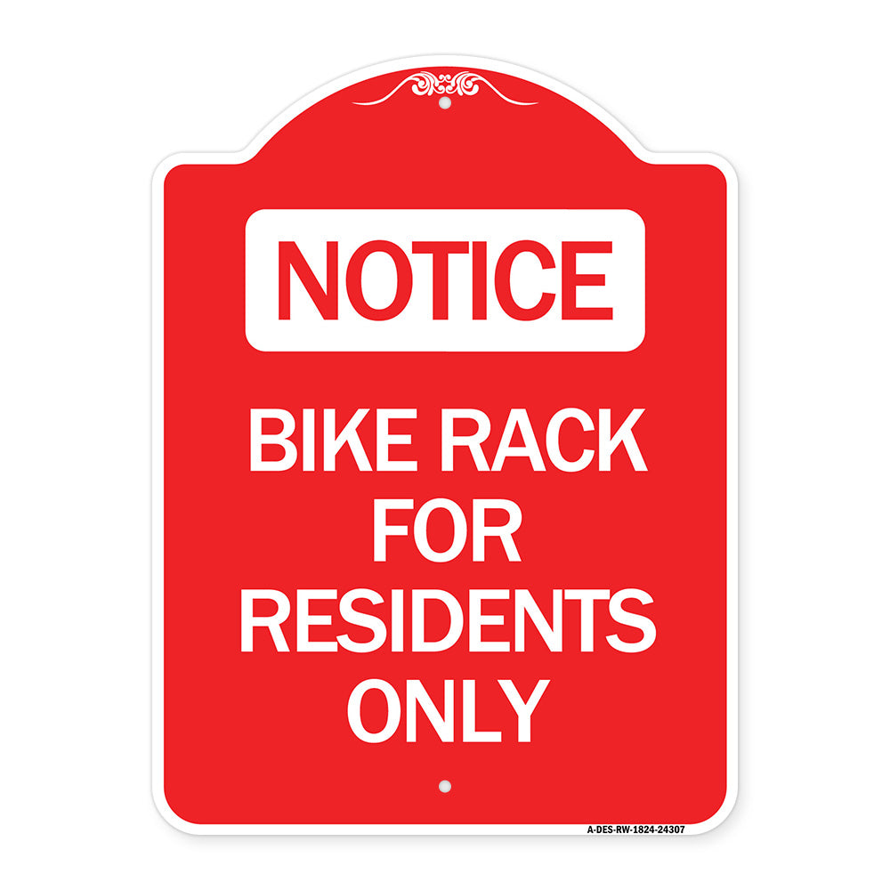 Bike Rack for Residents Only