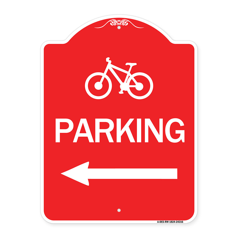Bicycle Symbol Parking (Left Arrow)