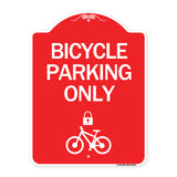 Bicycle Parking Only (With Cycle and Lock Symbol
