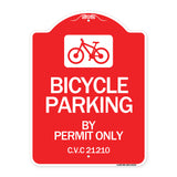 Bicycle Parking by Permit Only C.V.S. 21210 (With Bicycle Graphic)