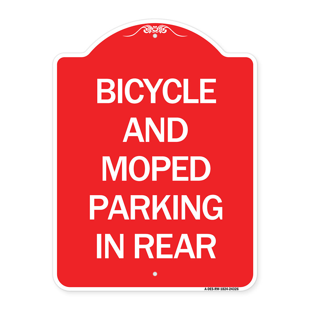 Bicycle and Moped Parking in Rear