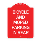 Bicycle and Moped Parking in Rear