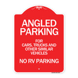 Angled Parking for Cars Trucks and Similar Vehicles - No RV Parking