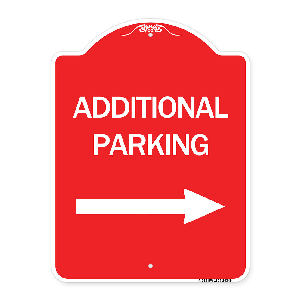 Additional Parking Sign (Right Arrow)