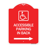 Accessible Parking on Right Arrow (With Graphic)