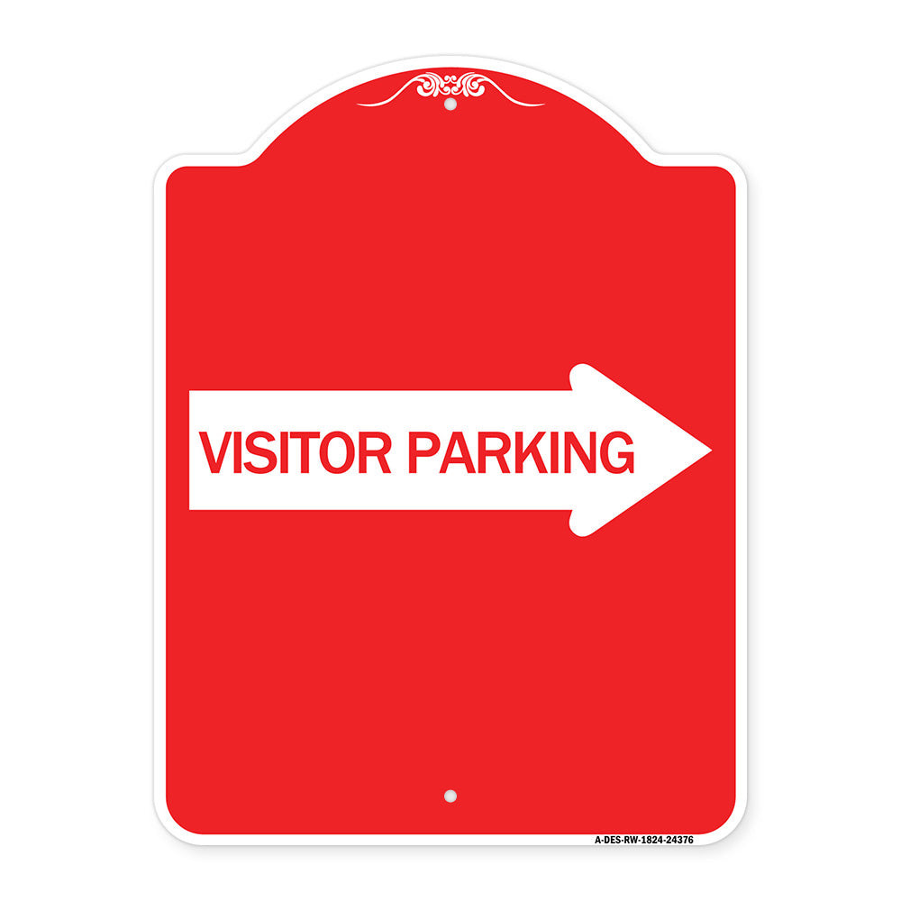 Visitor Parking (With Right Arrow)