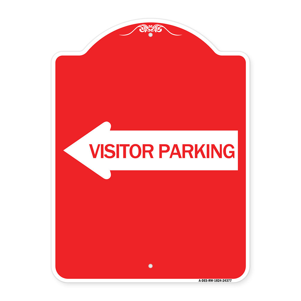 Visitor Parking (With Left Arrow)