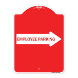 Employee Parking (With Right Arrow)