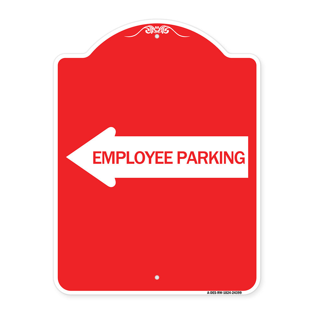 Employee Parking (With Left Arrow)