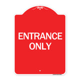 Traffic Entrance Sign Entrance Only