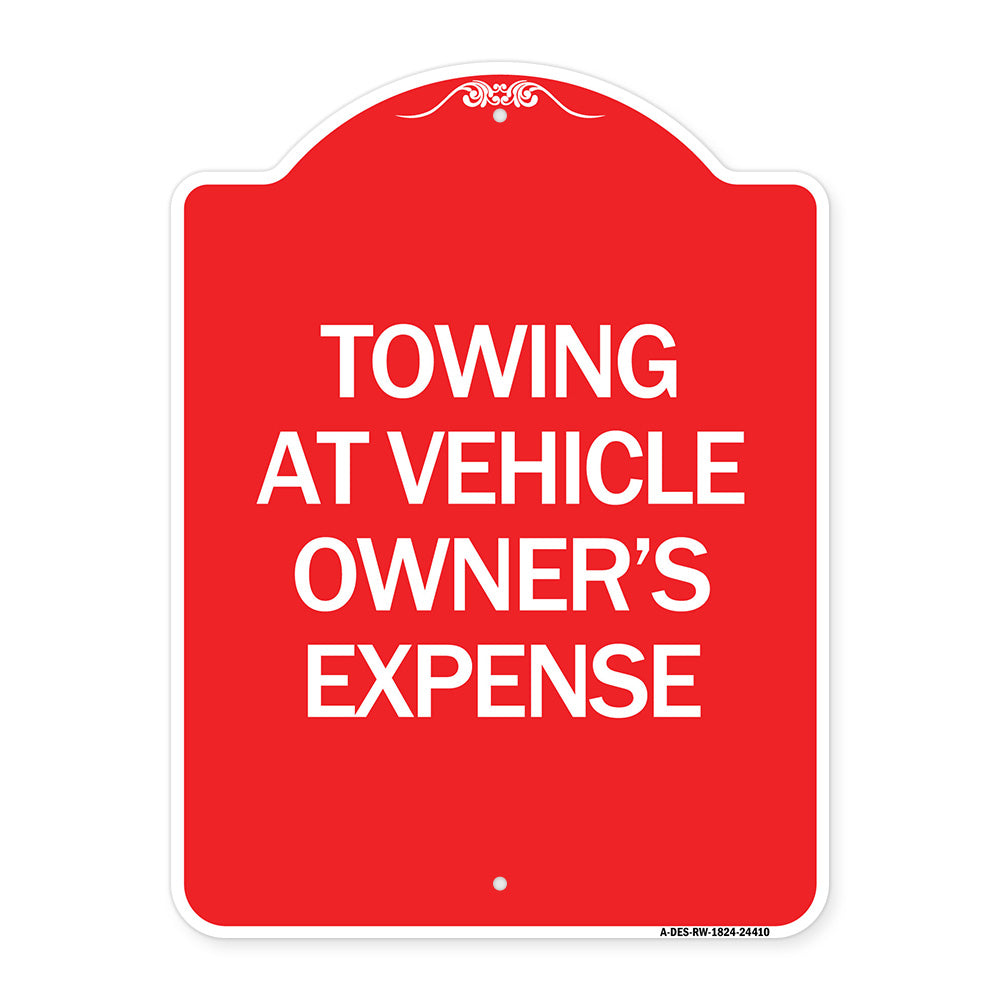 Towing at Vehicle Owner's Expense