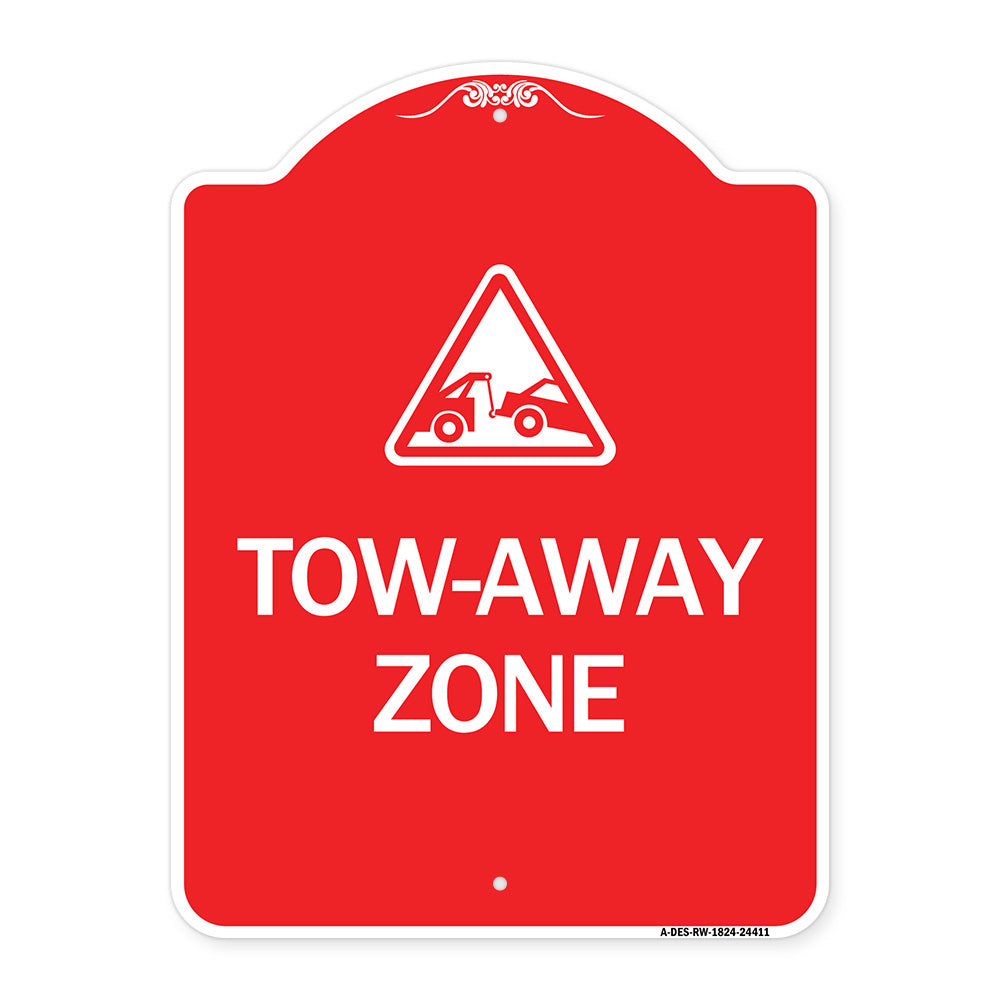 Tow-Away Zone with Graphic