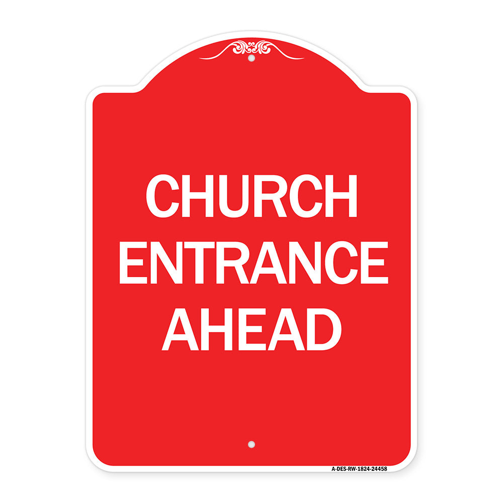 Church Entrance Ahead