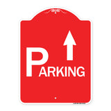 Parking with Arrow Pointing Up