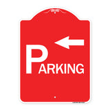 Parking with Arrow Pointing Left