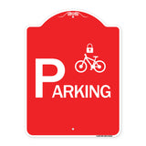 Parking (With Cycle and Lock Symbol)