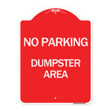 No Parking Dumpster Area