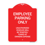 Employee Parking Only Unauthorized Vehicles Will Be Ticketed Towed at Owners Expense