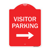 Visitor Parking (With Right Arrow)