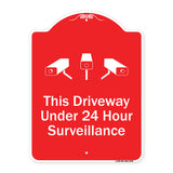 This Driveway Under 24 Hour Surveillance With Graphics