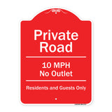 Private Road 10 Mph No Outlet Residents And Guests Only