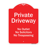 Private Driveway No Outlet Solicitors Or Trespassing