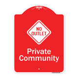 Private Community With No Outlet Symbol