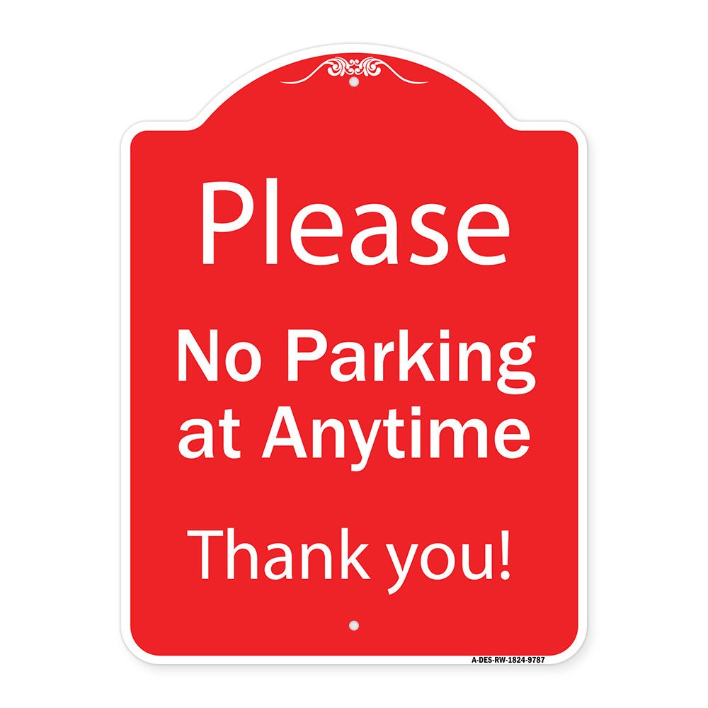 Please No Parking At Anytime