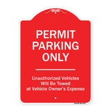 Permit Parking Only Unauthorized Vehicles