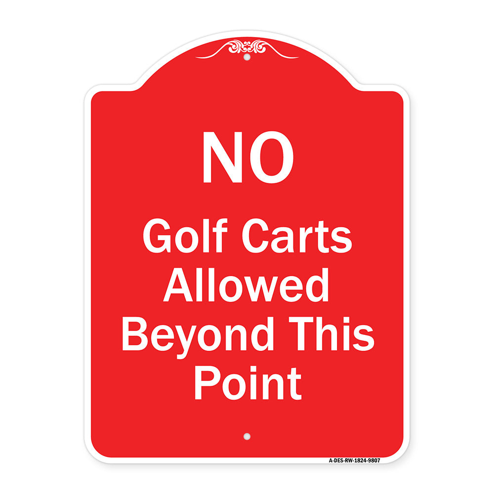 No Golf Carts Allowed