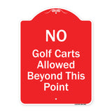 No Golf Carts Allowed
