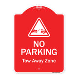 No Parking Tow Away Zone With Graphic