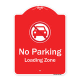 No Parking, Loading Zone With No Car Symbol