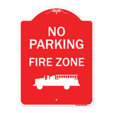 No Parking, Fire Zone With Graphic