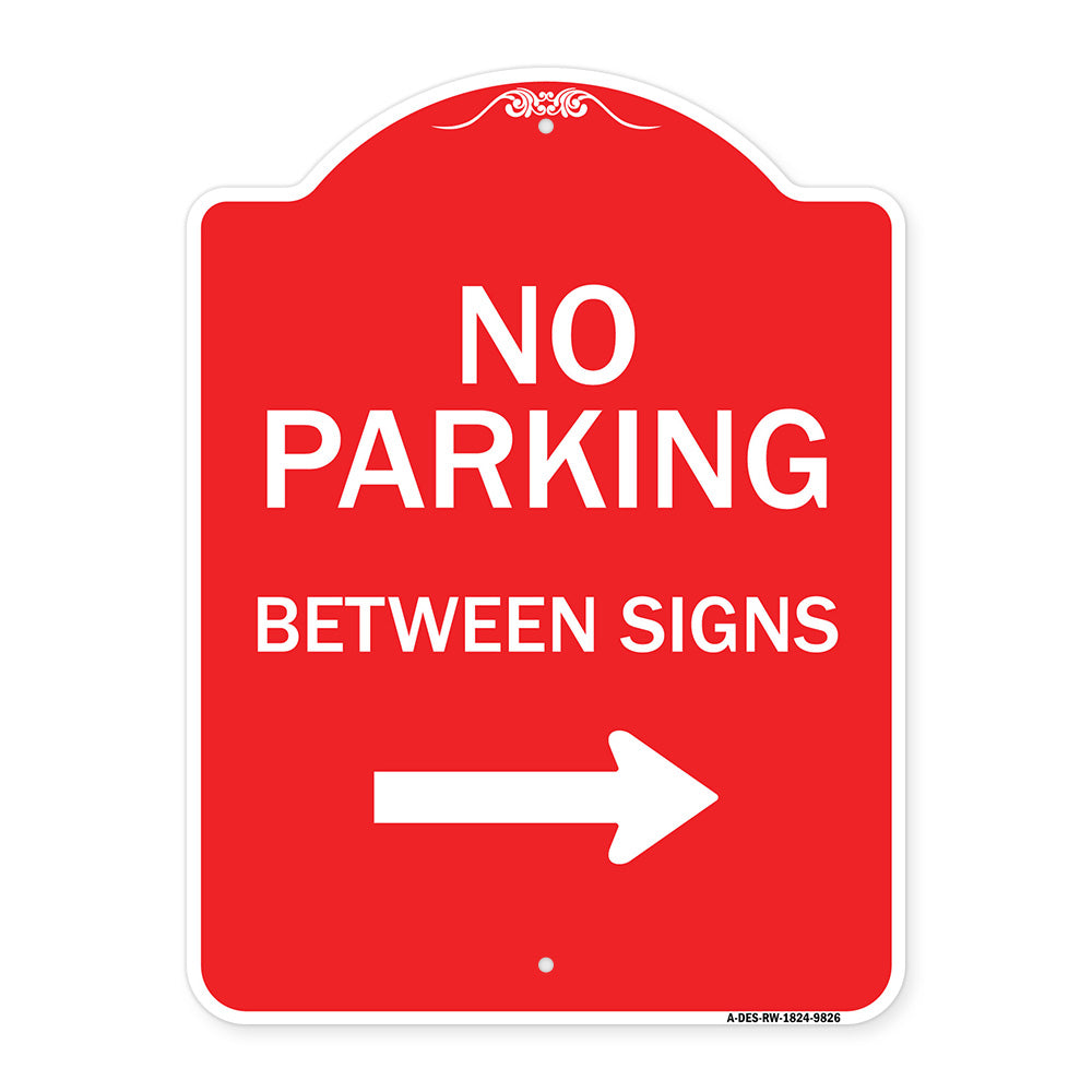 No Parking Between Signs Right