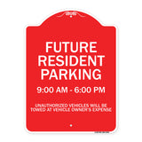 Future Resident Parking 9:00 To 6:00