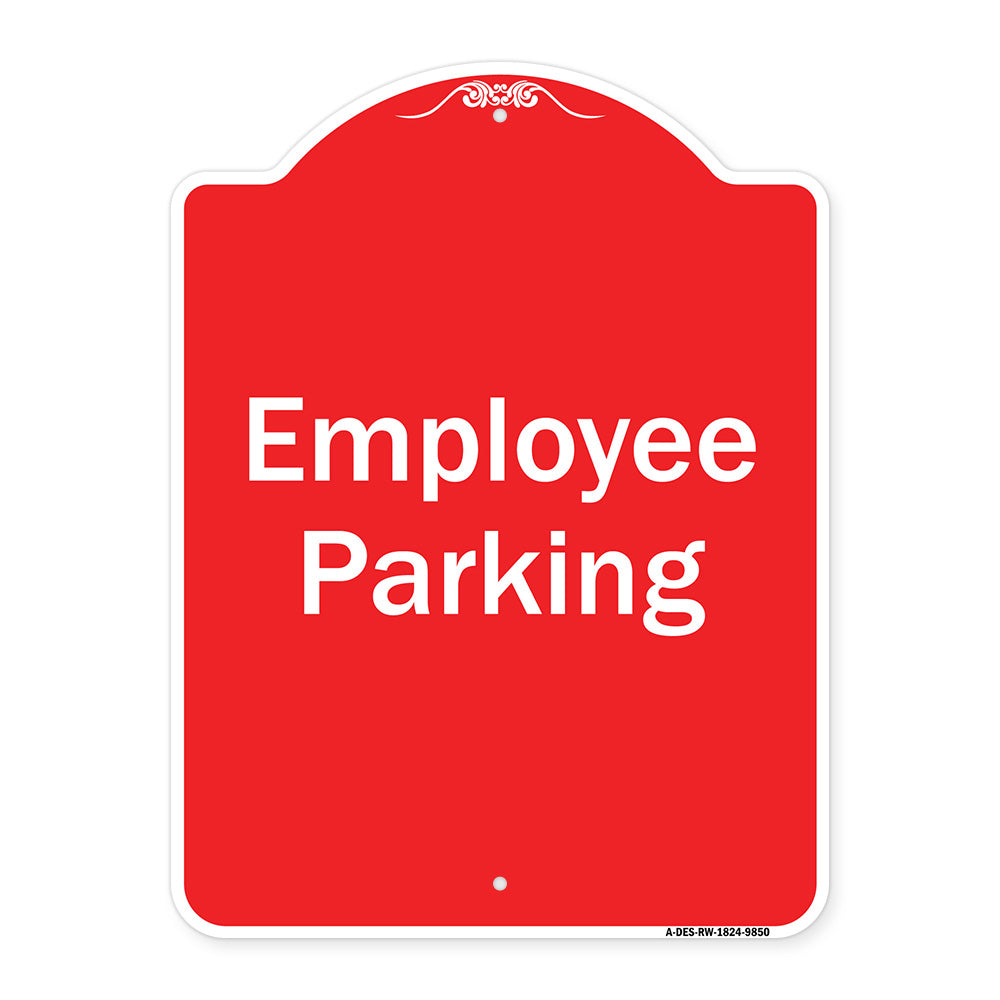 Employee Parking Sign