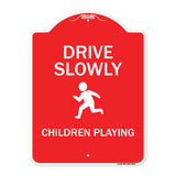 Drive Slowly Children Playing