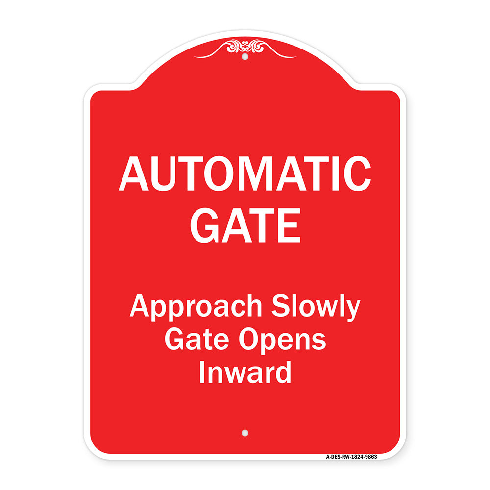 Automatic Gate Approach Slowly Gate Opens Inward