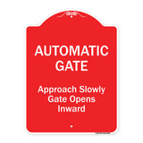 Automatic Gate Approach Slowly Gate Opens Inward