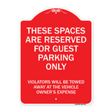 These Spaces Are Reserved For Guest Parking Only