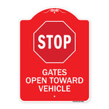 Stop, Gates Open Toward Vehicle