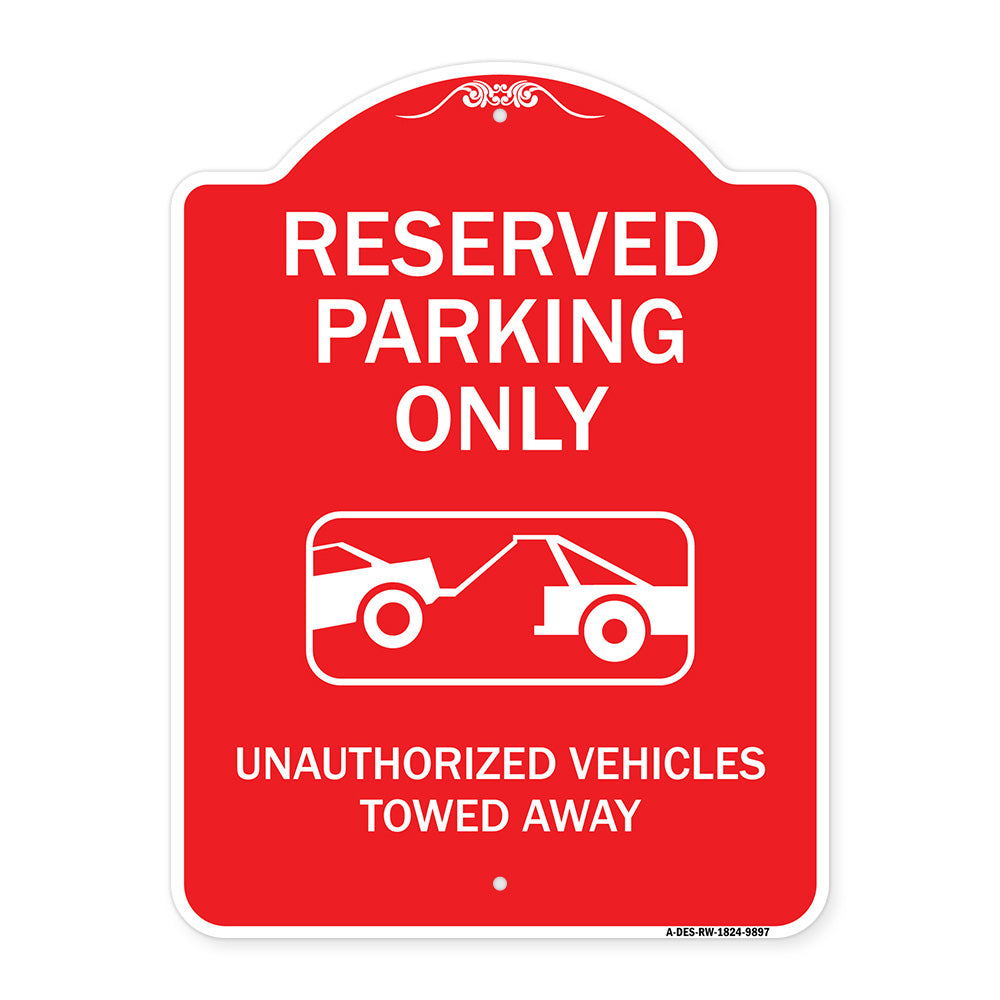 Resident Parking Only Unauthorized Vehicles Towed Away With Graphic