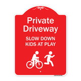 Private Driveway Slow Down Kids At Play