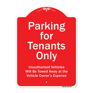 Parking For Tenants Only Unauthorized Vehicles Towed Away