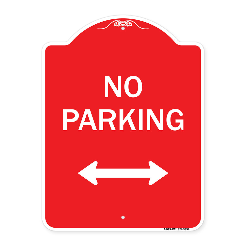 No Parking With Bidirectional Arrow