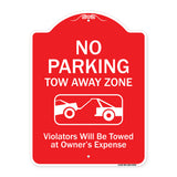 No Parking Tow Away Zone Violators Will Be Towed At Vehicle Owner's Expense